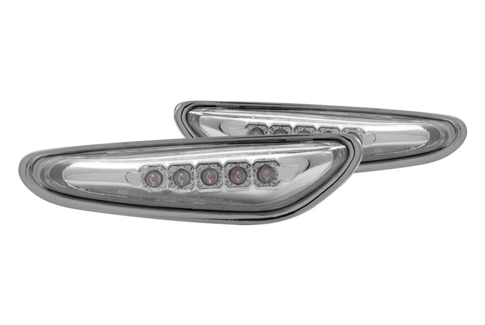 For BMW X3 2004-2009 Anzo Chrome Smoke LED Side Marker Lights - Image 2 of 3
