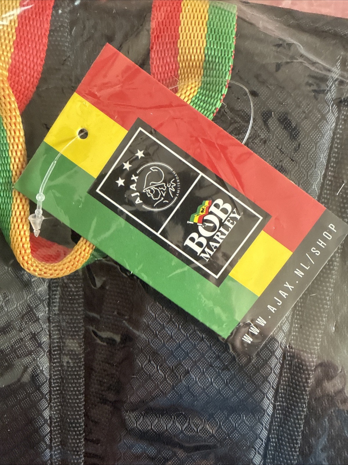Ajax FC Bob Marley Three Little Birds Backpack Computer Bag Travel Bag NWT RARE! image 6