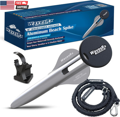 Patented Aluminum Spike Beach Anchor | Ultra-Light PWC, Jet Ski & Sand Anchor fo