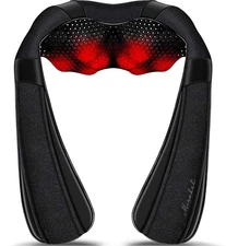 Shiatsu Neck Shoulder Back Massager w/ Heat Deep Tissue Kneading Pillow Gift