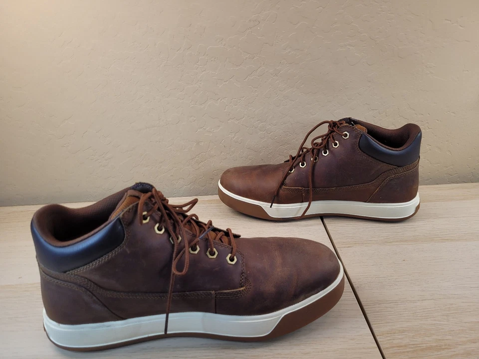 Timberland Botas Chukka de Cuero Marrón A17P3 Para Hombres 10.5 BONITAS Foto 4 de 4