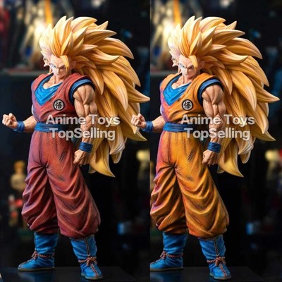 11.8 inch/30 cm Anime Dragon Ball Z Figure SSJ3 Goku Figure PVC Super Saiyan Sta