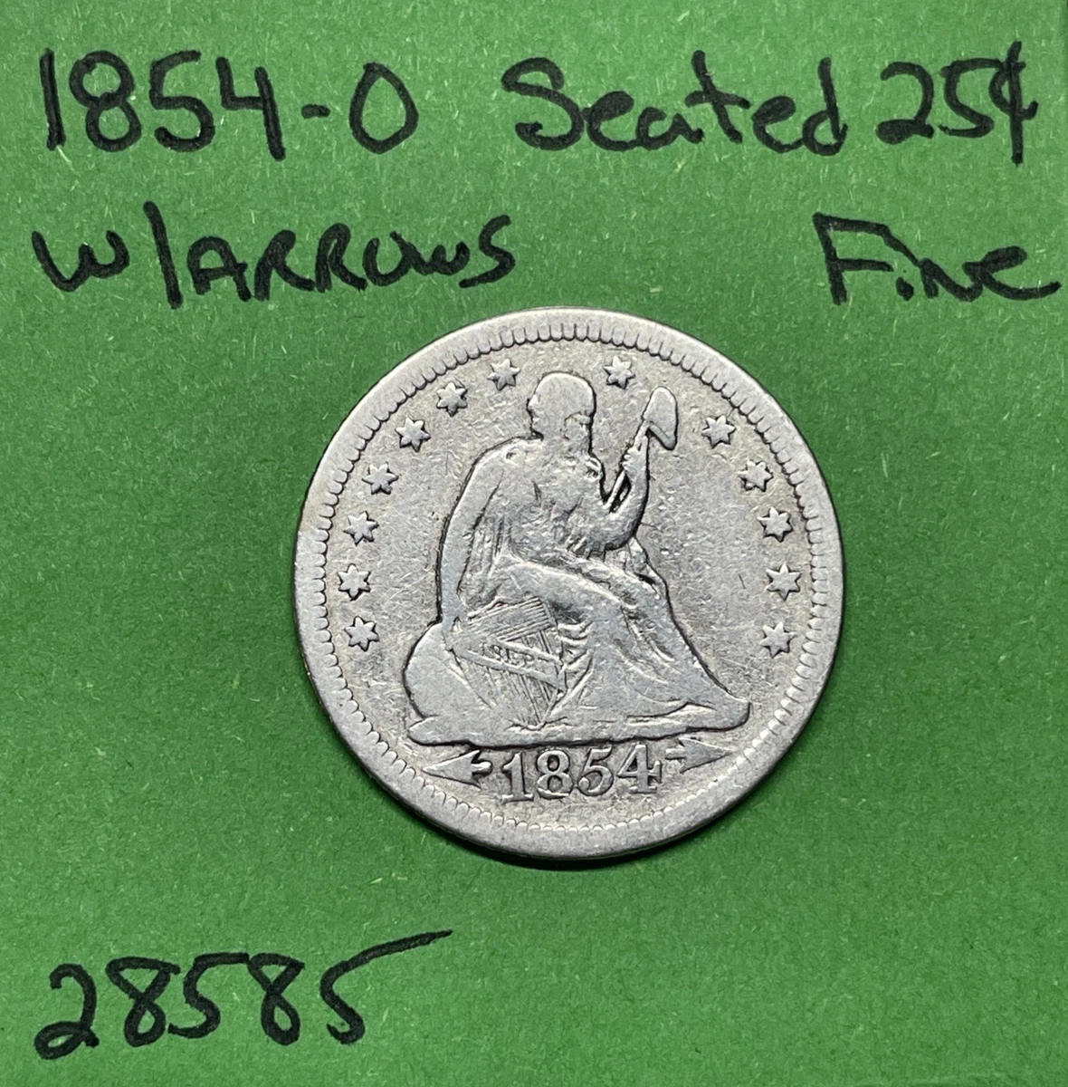 1854 Year Seated Liberty US Quarters (1838-1891) for sale | eBay
