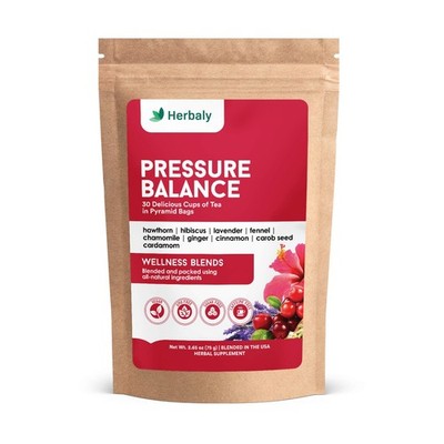 Organic Heart Health Tea - 9 Superherbs Blend, Caffeine-Free, Non-GMO, 30 Bags