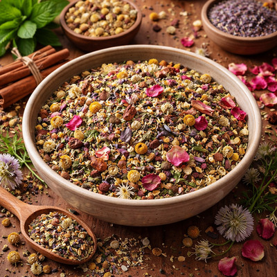 Meditation Peace Tea Blend - Chamomile Lavender Spearmint Cinnamon