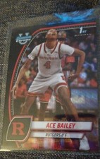 2024-25 Bowman University Chrome - Ace Bailey #1 Black Wave Refractor (RC)