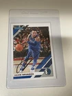 JALEN BRUNSON DALLAS MAVERICKS SIGNED CARD NEW YORK KNICKS DONRUSS 2019 45