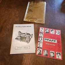 Vintage Pfaff Dial-a-Stitch Marketing Ads Catalog 130-6 Instruction Book, 1952