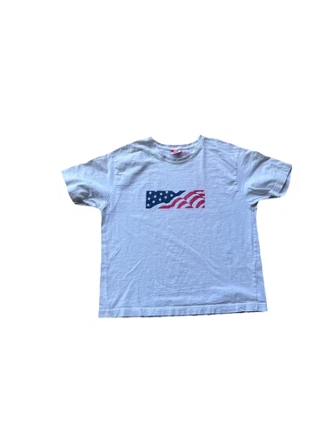 T shirt graphique blanc logo boîte Target 9/11 vintage taille L suprême