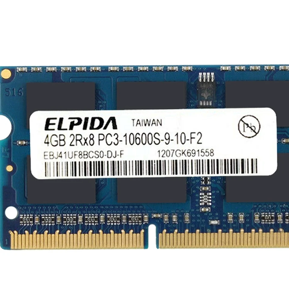 4GB PC3-10600S DDR3 1333MHz 204Pin SODIMM intel CPU Computer Memory For Elpida - Image 4 of 4