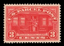 MOMEN: US STAMPS #Q3 PARCEL POST MINT OG NH PSE GRADED CERT XF-SUP 95 LOT #95044