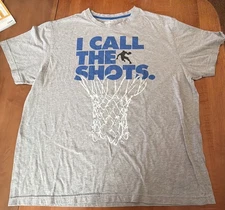 NWT  - Men's - And1 - Gray - Basketball T-Shirt - Size 2XL- I Call The Shots
