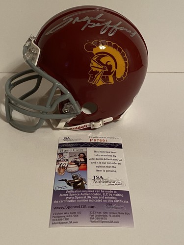 Frank Gifford AUTOGRAPH USC TROJANS Mini Helmet SIGNED CFHOF 1975 - Picture 5 of 5