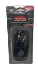 RadioShack 6-Foot Shielded Audio Cable 1/4" Mono Male to 1/4" Mono Male