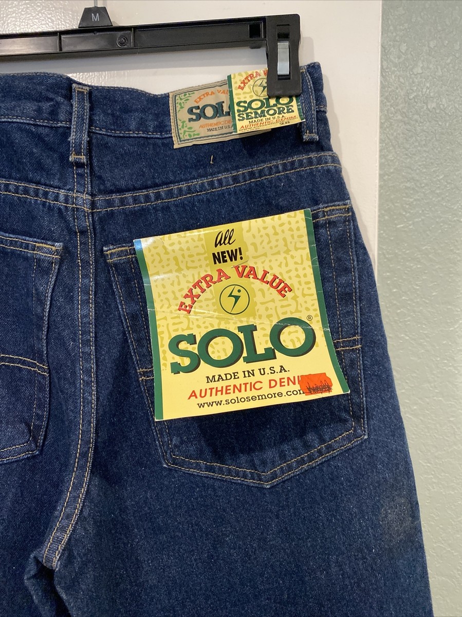 Solo Semore Jeans Sz 28X29 Baggy Heavy Duty NEW Jeans Made Solo Semore Jeans Sz 28X29 Baggy Heavy Duty NEW Jeans Made