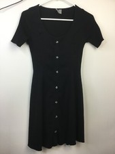 ASOS Juniors Size 4 Black Short Sleeve Dress