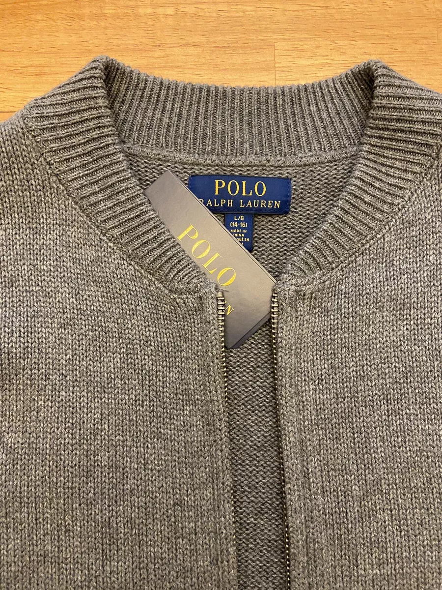 Boys zip top up cardigan