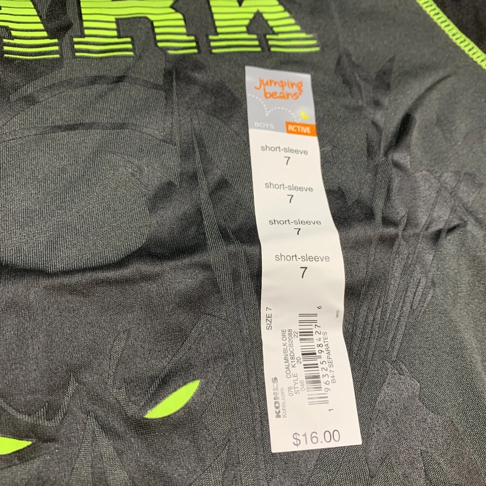 BATMAN DARK KNIGHT BOY’S JUMPING BEANS DC COMICS ACTIVE TOP SIZE 7. NWT - Image 2 of 4