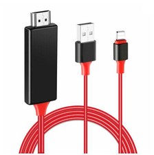 HDMI Mirroring AV Cable Phone to TV HDTV Adapter 1080P for iPhone 14 13 12 11 XR