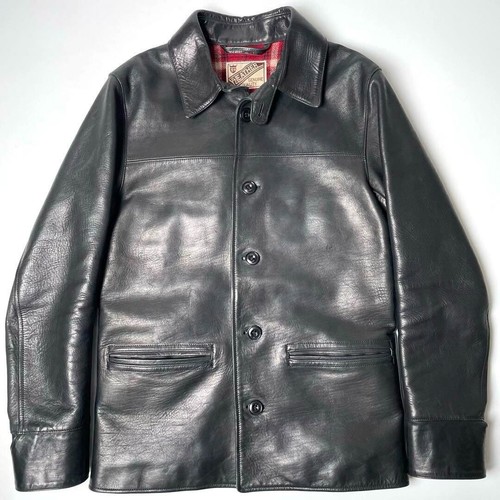 JOE McCOY HORSEHIDE CAR COAT(40) 焼き払い D.BLACK JOE McCOY HORSEHIDE CAR COAT(40) 焼き払い D.BLACK