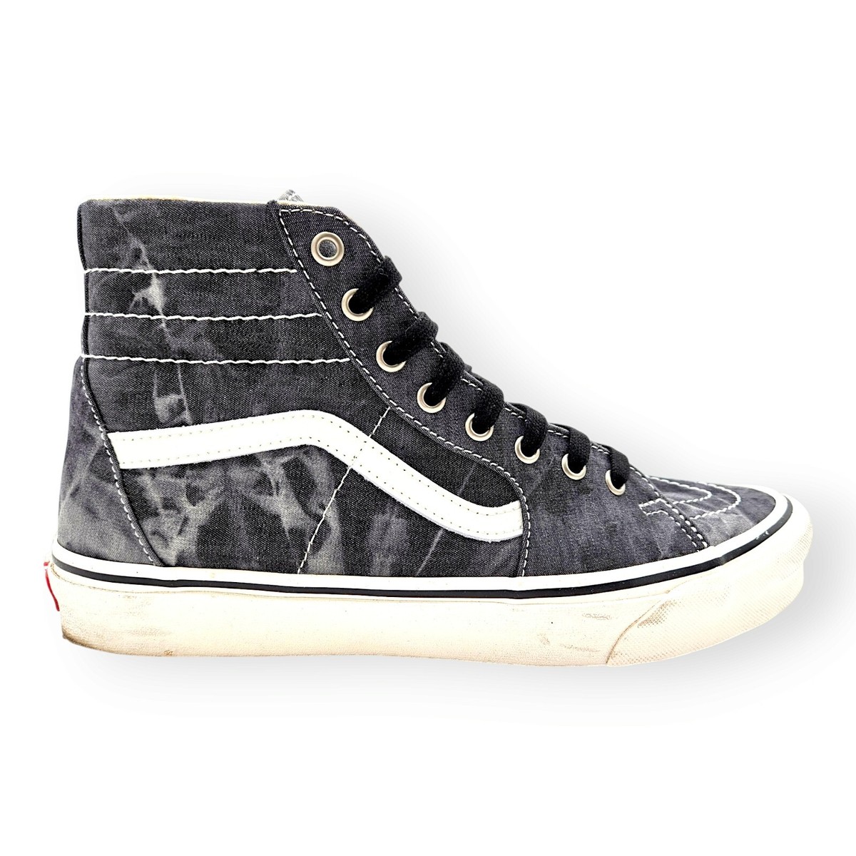 VANS Sk8-Hi Tapered (Denim Destroy) - Black/Marshmallow  display picture 3