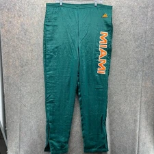 VTG Miami University Pants Large Green Varsity Windbreaker Lined Apex One 90s