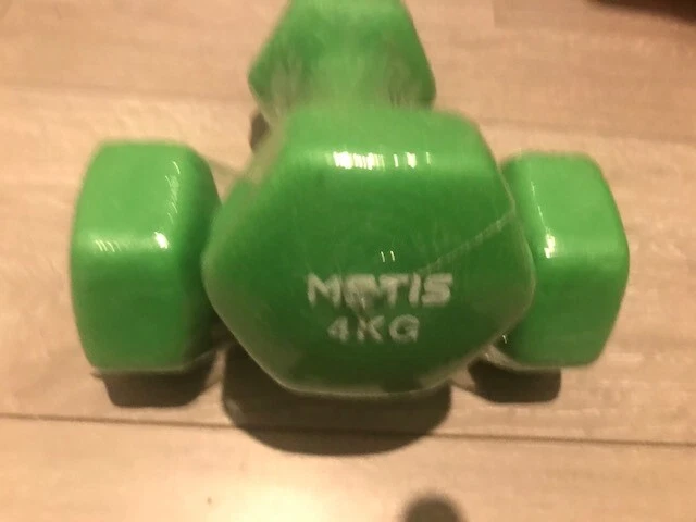 METIS Neoprene Hex Dumbbells [Pair] | Fitness Workout Weights Gym/Home / 2x4kg