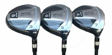 New TaylorFit MAX EDGE #3,5,& 7 Fairway Woods Graphite Senior Standard Mens Set