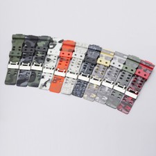 Rubber Silicone Watch Strap Band Camo Multicolor Waterproof Fit Casio G-shock
