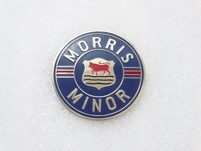Vintage Brass Morris Minor Car Radiator Badge Emblem Logo Emblem