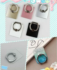 Universal 360 Rotating Cell Phone Smartphone Finger Ring Stand Holder -Square