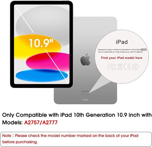 2pcs Soft Pet Film Screen Protector for Apple iPad 10th Gen 10.9 Inch 2022 2023 - Picture 8 of 9