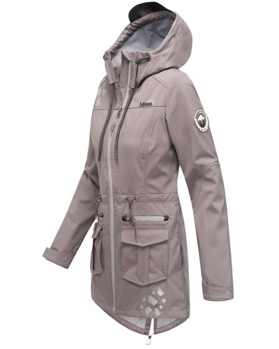 Marikoo Damen Softshell Outdoor Jacke Übergangs Funktions Regen Mantel Ulissaa - Bild 32 von 74