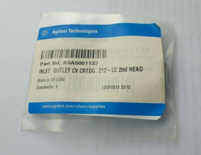 AGILENT ASA5001133 EINLASS AUSLASS CV CRTDG 212-LC 2ML KOPF (IN34S2)