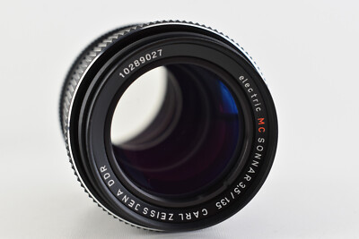 Electric Carl Zeiss JENA DDR MC SONNAR 135mm F/3.5 Lens M42 Mount