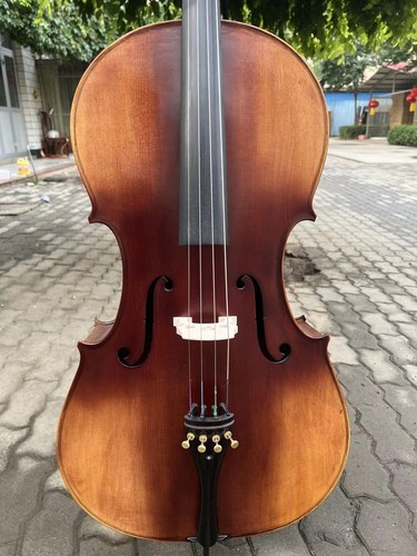 Copy Stradivari left Cello 4/4 Old spruce ,Full Size 100% Hand Made, Solid Wood - Picture 3 of 12