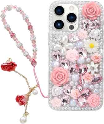 iPhone 13 Pro Max Pink Rhinestone Bling Case