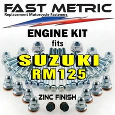 '98-'07 Suzuki RM125 Engine Rebuild Bolt Kit | FACTORY style ZINC Fasteners