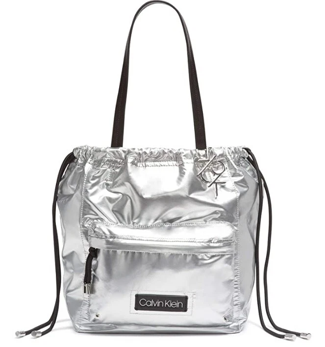 Calvin Klein Sculpted Arc Mirror Shoulder Bag Silver - Buy At