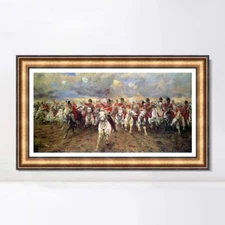 Framed Canvas Art Scotland Forever by Elizabeth Southerden Thompson Lady Butler