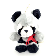 A  B Novelty CO 1982 5" Raccoon Stuffed Animal