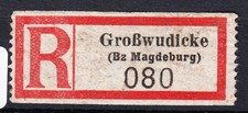 63771) Dt Reich, Reco-Zettel Gro&szlig;wudicke (Bz Magdeburg)