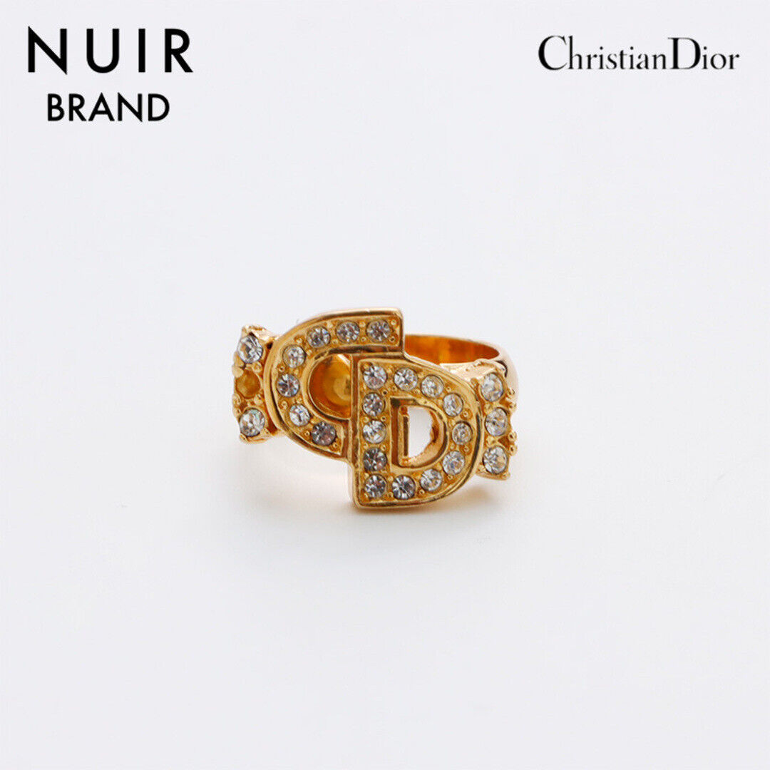 Dior CD logo rhinestone rings Used NUIR-0 | eBay Dior CD logo rhinestone rings Used NUIR-0 | eBay
