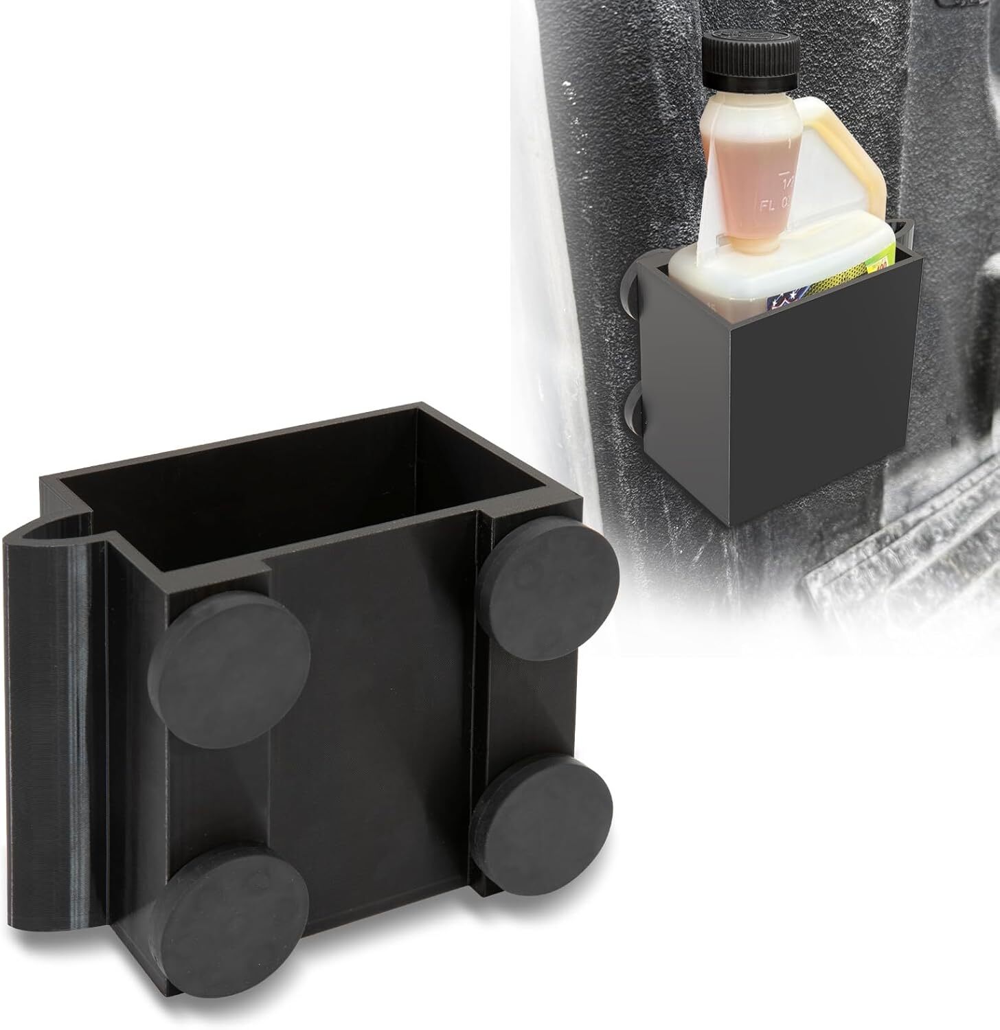Magnetic Truck Bed Bottle Holder for Hot Shots Diesel Treatm