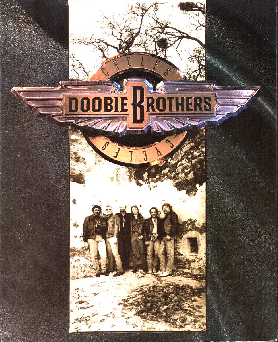 【レア】Doobie Brothers 1996年ツアーメンバー勢揃い サイン DOOBIE BROTHERS 1989 CYCLES TOUR CONCERT PROGRAM BOOK BOOKLET