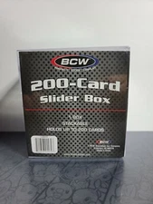 200 Card Slider Box For Sports & Gaming Cards Stackable by BCW Supplies