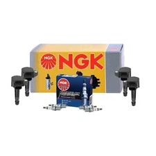 NGK 4 Ignition Coils and 4 Iridium IX Spark Plugs Kit For Honda Civic 1.7L L4