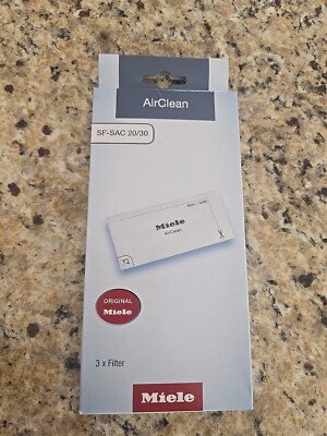 Brand New MIELE Germany 3 Pack Air Clean Filter SF-SAC 20/30