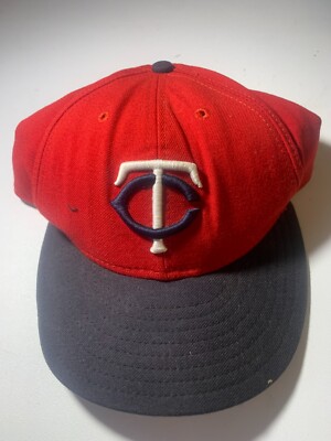 Casquette New Era Minnesota Twins Fitted - Taille 7 1/8 - Bleu Et Rouge - Occasion