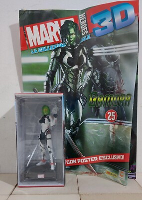 97815 Action Figuren - Marvel Heroes 3D Nr. 25 - Gamora + Magazin